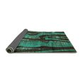 thumbnail image 2 of Ahgly Company Indoor Square Abstract Turquoise Blue Modern Area Rugs, 4' Square, 2 of 4
