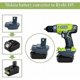 thumbnail image 4 of Convertidor adaptador de batería de litio Makita de 18 V a baterías de iones de litio Ryobi de 18 V P108, P105, ABP1081 (níquel), 4 of 5