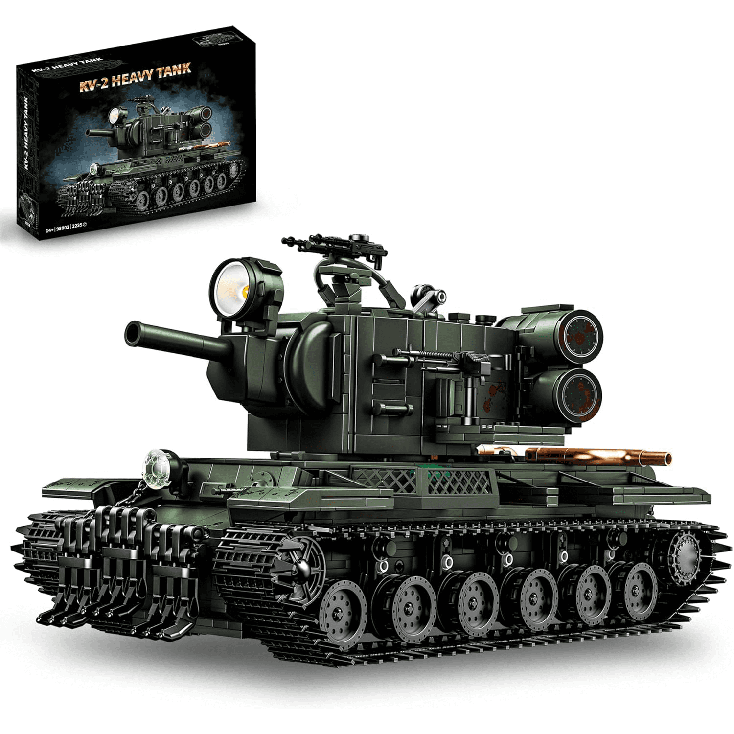 Remocguys Military KV-2 Heavy Tank Building Block Set Compatible