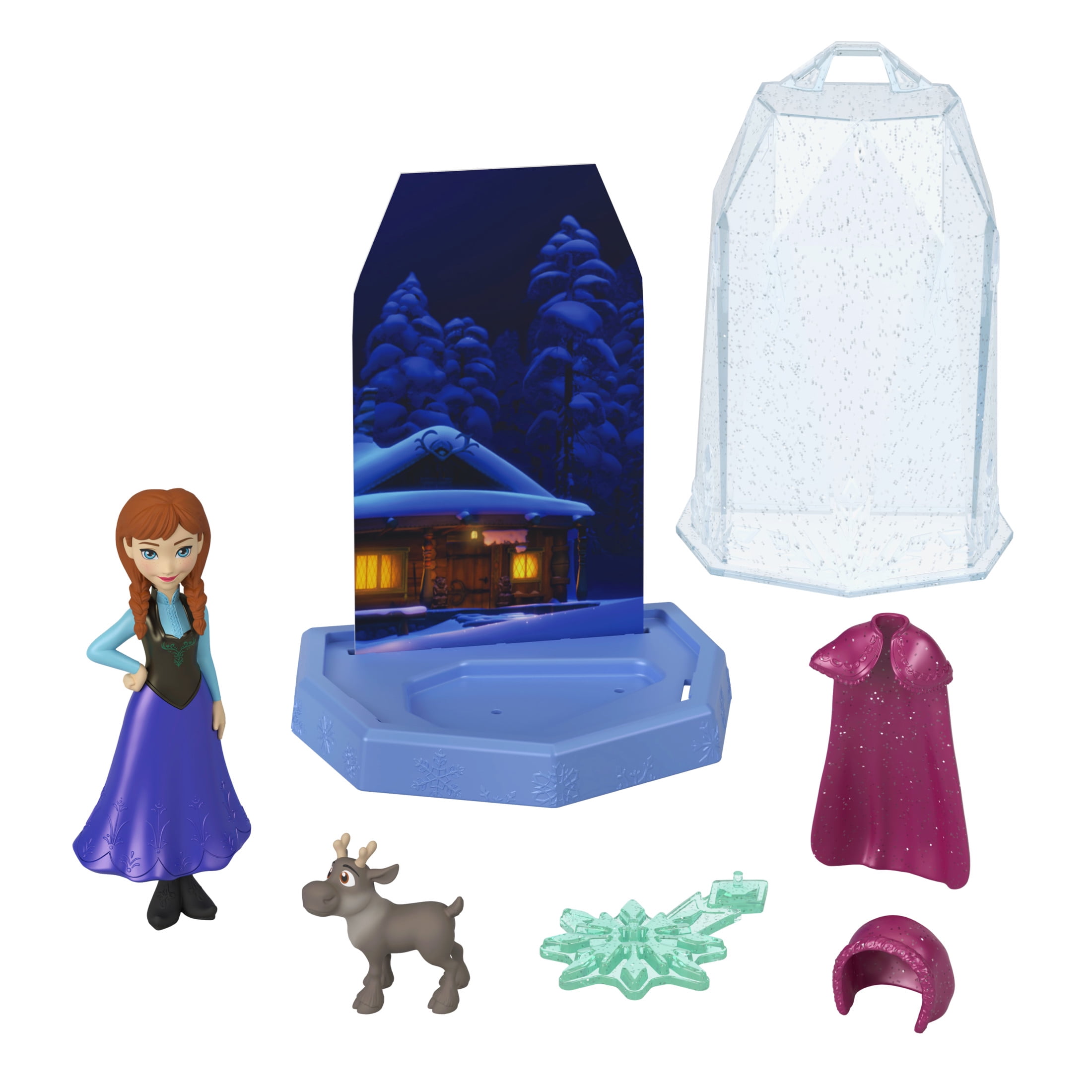 Disney Frozen Ice Reveal Surprise Small Doll with Ice Gel, Character Friend & Play Pieces (Dolls May Vary)