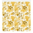 thumbnail image 2 of Ambesonne Leaf Shower Curtain, Island Ocean Beachy Artwork, 69"Wx84"L, Earth Yellow, 2 of 4