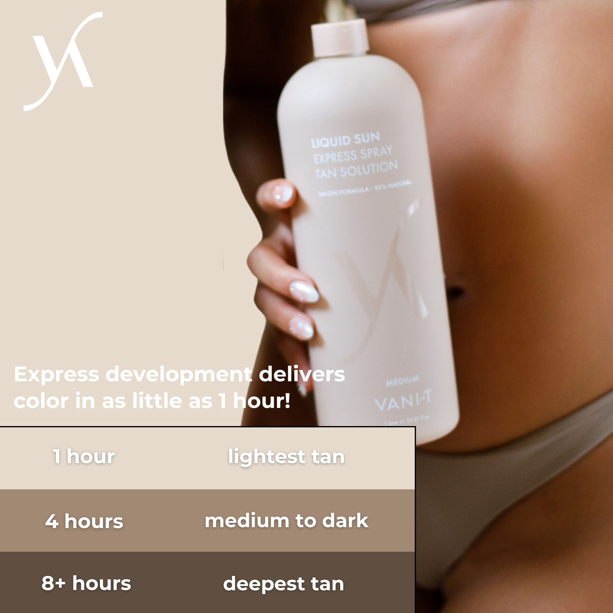 Vani-T Liquid Sun Express Spray Tan Solution - Medium