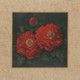 thumbnail image 2 of Unknown 15x15 White Modern Wood Framed Museum Art Print Titled - Red Carnation with Border II, 2 of 4