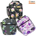 thumbnail image 7 of OPUX Premium Insulated Lunch Box, Soft School Lunch Bag for Girls Kids, Leakproof Small Lunch Pail Women Work, Reusable Compact Cooler Tote Lunchbox for Office Adult, Purple Floral, 7 of 7