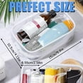 thumbnail image 2 of 3 Pack Clear Makeup Bags, Waterproof Toiletry Bag with Zipper, Transparent Travel Cosmetic Bag, TSA Approved Clear Organizer Bags, PVC Cosmetic Pouch Case for Vacation Airport Airline Compli, 2 of 5
