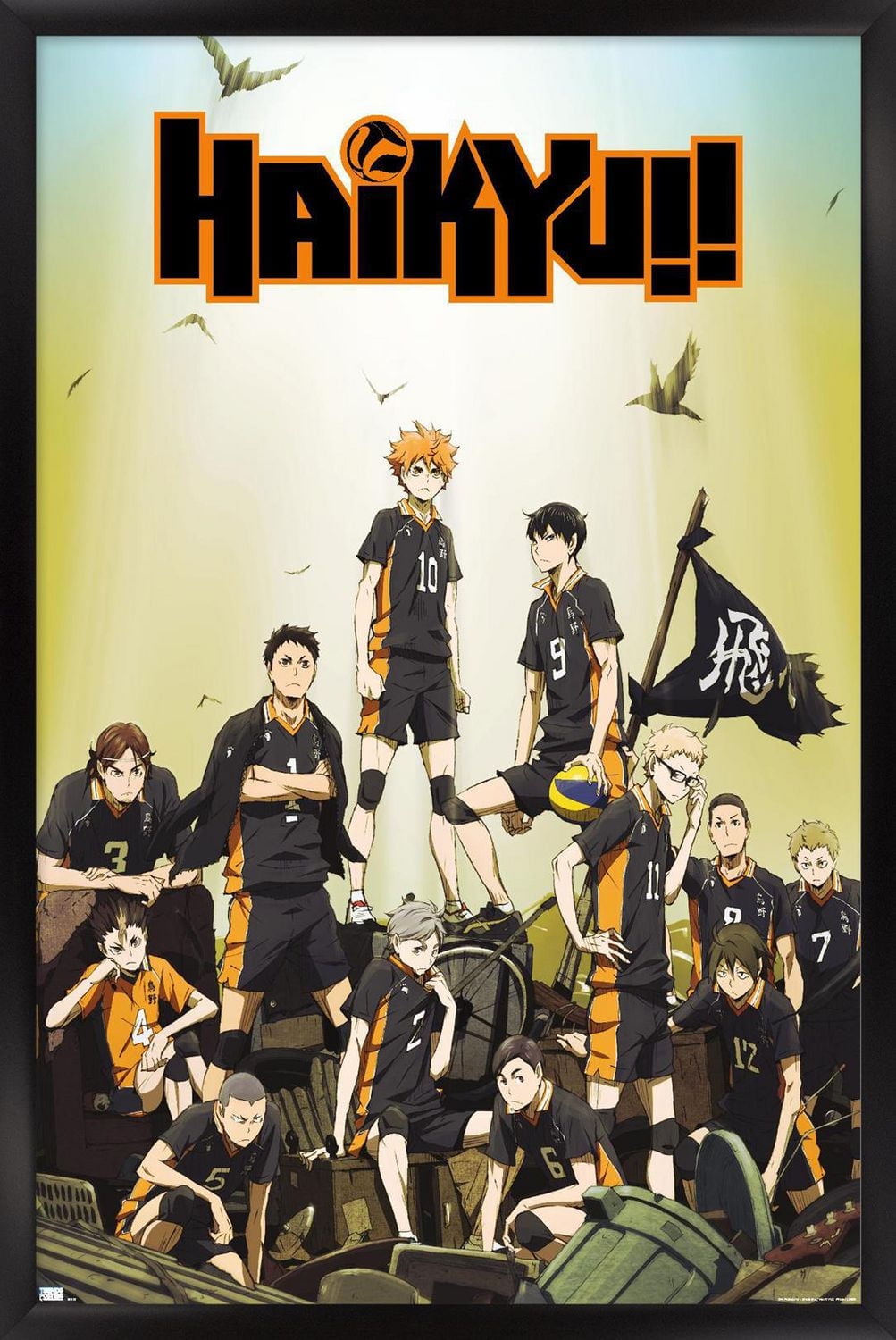 Haikyu!! - Key Art Wall Poster, 22.375" x 34" Framed