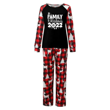 

CAICJ98 Christmas Gifts For Mom Family Christmas Matching Pajamas Set Christmas Pajamas for Family Christmas PJS Xmas Jammies Sleepwear