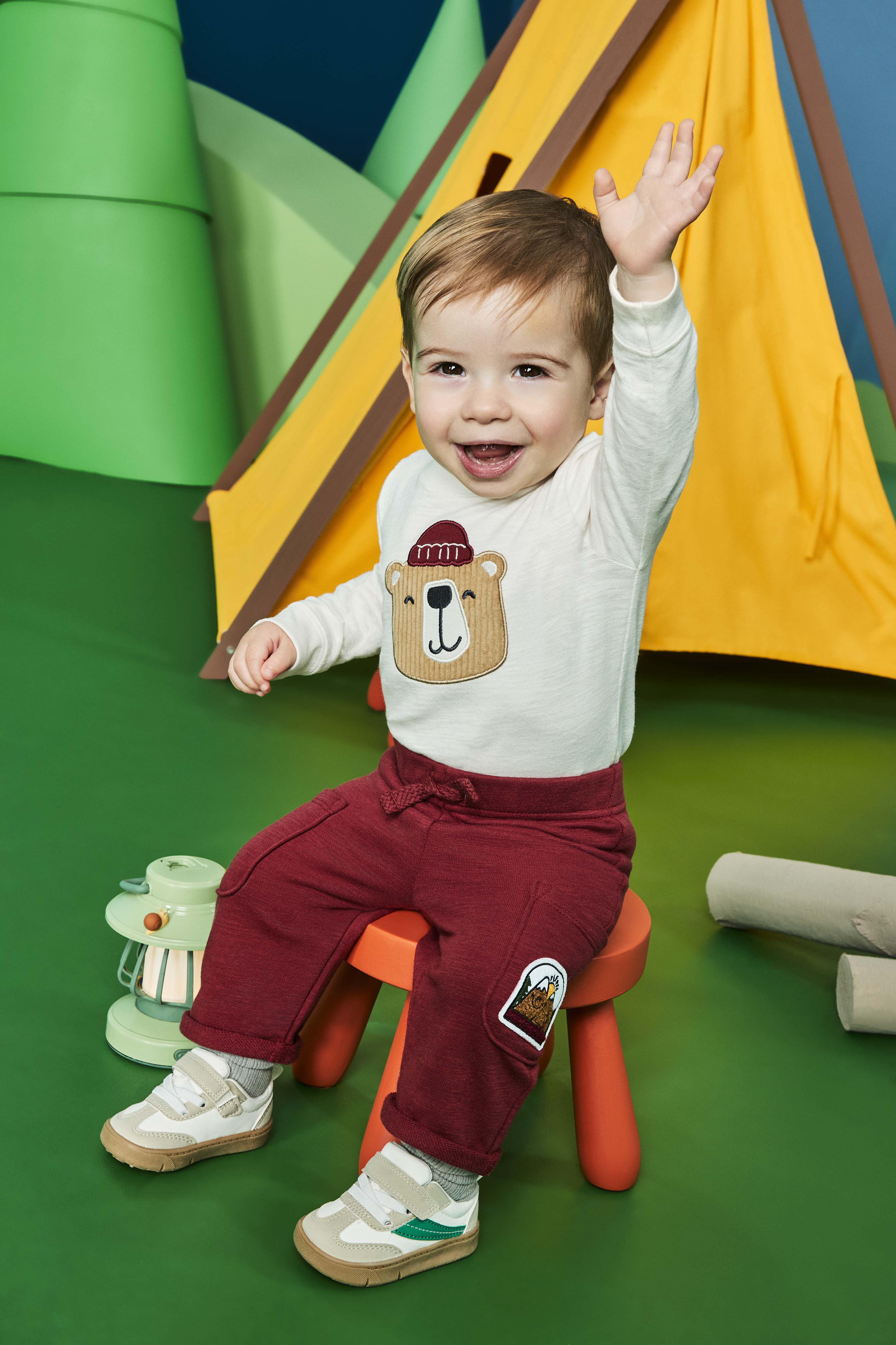 Garanimals Baby Boy Slub French Terry Cloth Cargo Pants, 0M-24M
