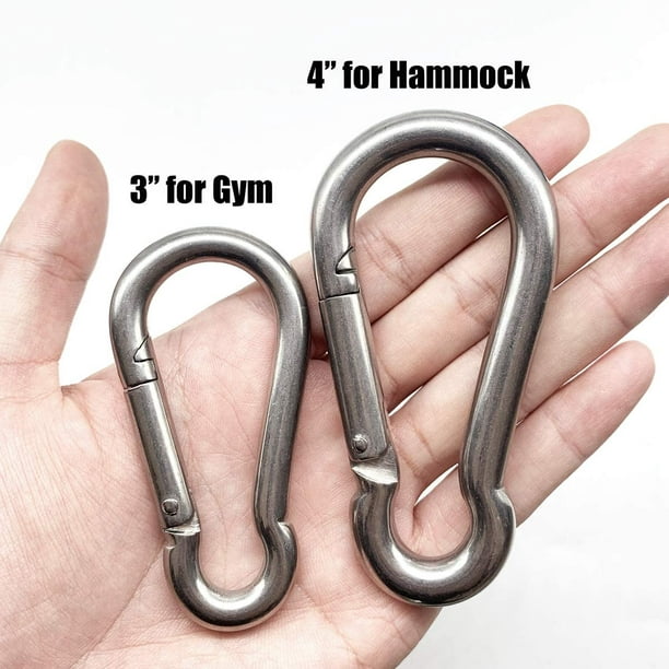 3.15 Inches 4 Inches Stainless Steel Carabiner for Gym Equipment