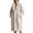 Beige, variant on Women's Long Faux Fur Coat Quilted Thicken Fuzzy Winter Jacket Plus Size Overcoat with Notch Lapel, Cozy Warm Outerwear for Cold Weather Fashion