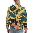 thumbnail image 7 of Sikiie Cat Hiding In Potted Plants Women's Casual Hoodies Long Sleeve Lightweight Pullover Tops Loose Sweatshirt-XX-Large, 7 of 7