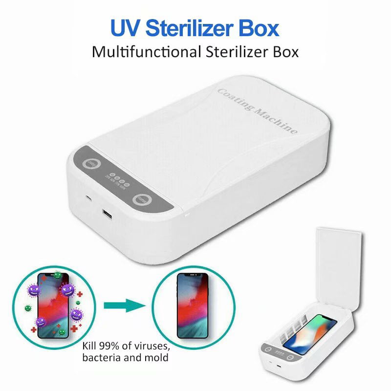 Xiying UV Smartphone Sanitizer Multifunctional Masks UV Light Disinfector Portable Cleaner Aromatherapy for Phones Tableware Makeup Brushes Toothbrush Underwear Jewelry Blue 