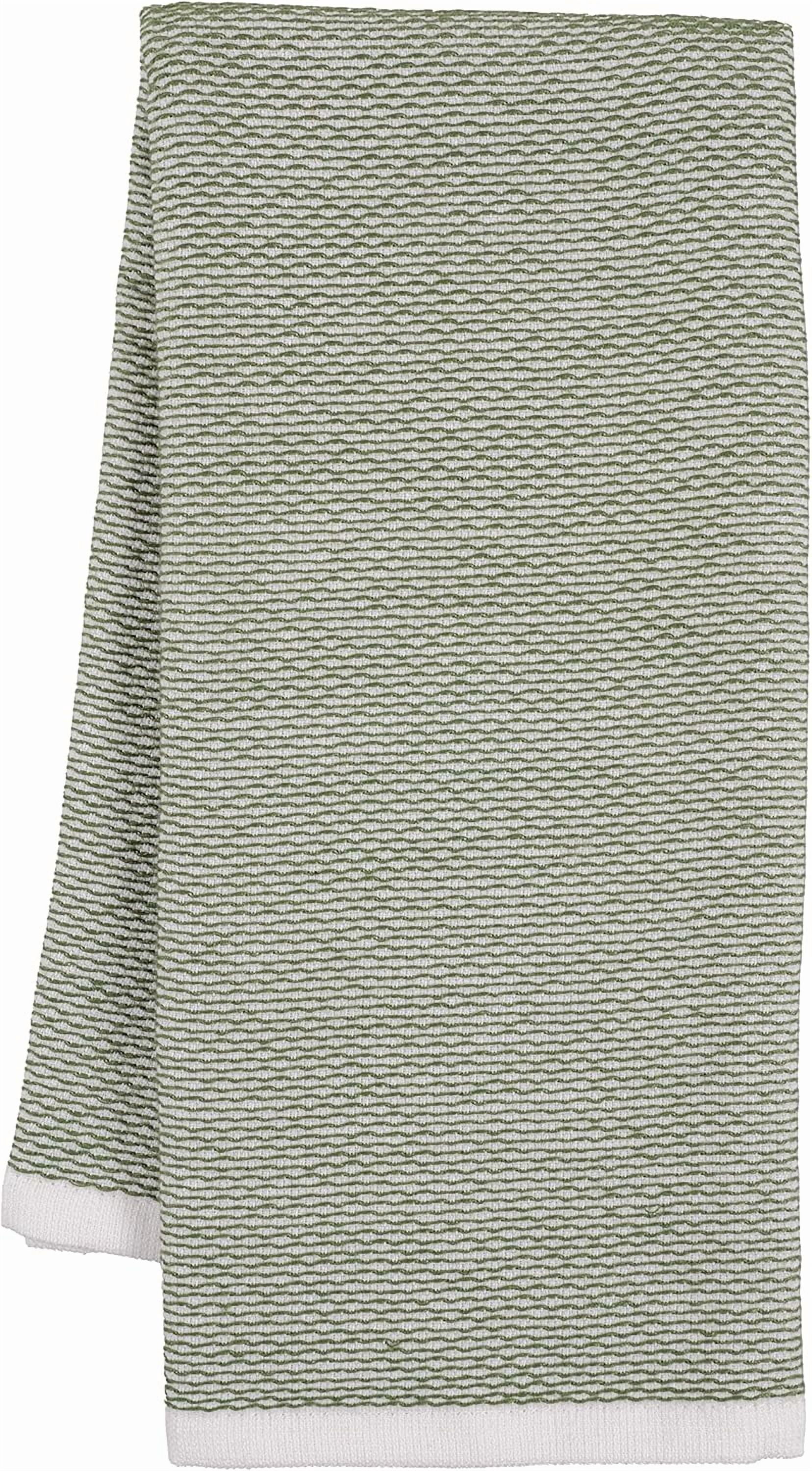 KAF Home Ayesha Curry Cotton Kitchen Towels Set, Absorbent Dish Towels, 18” x 28”, Gray, 6 Pack