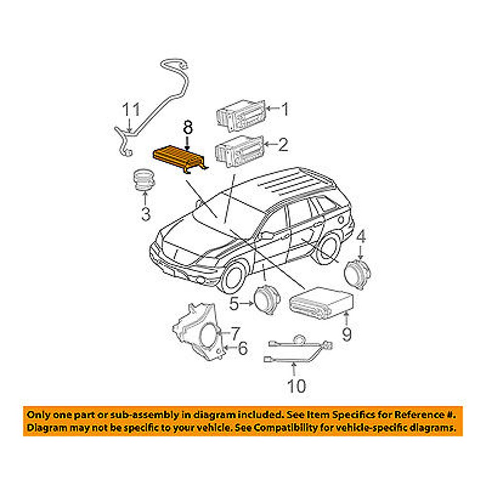CHRYSLER OEM 0405 Pacifica Stereo Audio RadioAmplifier 4685876AH