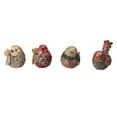 thumbnail image 2 of Northlight Set of 4 Red, Green and Gold Glittered Bird Figurine Autumn Table Decorations 5", 2 of 3