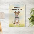 thumbnail image 2 of Cute Toy Fox Terrier Loves Dad Happy Father's Day Vertical Matte Canvas Poster Dog Lover Wall Art Home Decor - 12008, 2 of 5