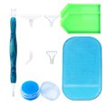 thumbnail image 1 of Juego de bolígrafos de pintura de diamantes, juego de bolígrafos para taladrar, bordado, manualidades, kit de alfombrilla de dibujo de diamantes de imitación, azul oscuro Methold HA003828-02, 1 of 6