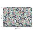 thumbnail image 5 of Cute Pitbull Terriers Dog and Flowers Flannel Non Slip Door Rugs,Washable Door Mats Indoor,Decorative Door Mats,Dirt-Resistant and Absorbent Doormat for Entrance,Bedroom,Kitchen,Bathroom,23.5"x16", 5 of 5