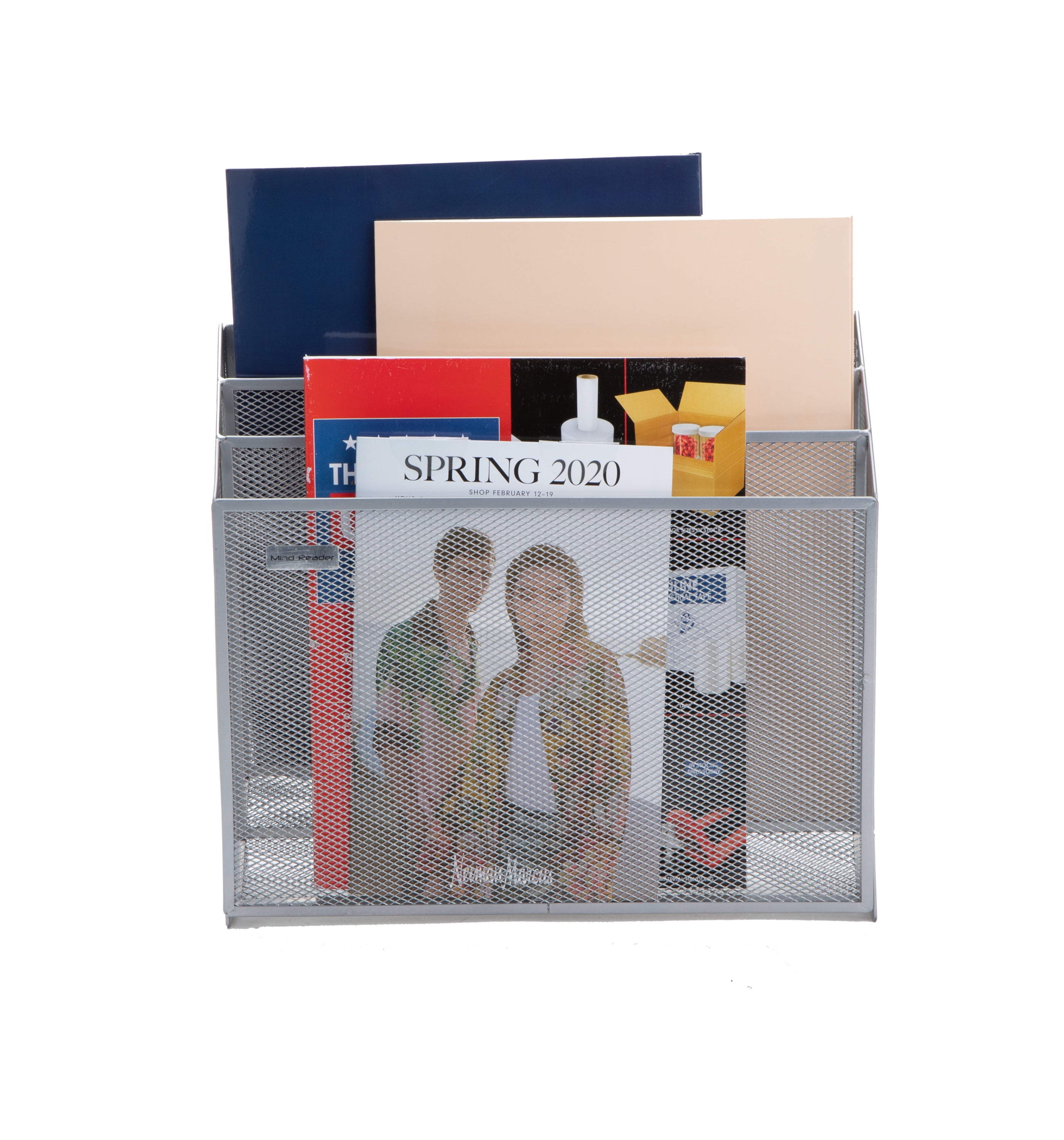 Mind Reader WAFIST3-WHT Mesh File Holder 3 Tier Vertical Mount/Hanging Office Wall Folder Organization White Mind Reader WAFIST3-WHT Mesh File Holder 3 Tier Vertical Mount/Hanging Office Wall Folder Organization White