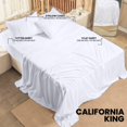 thumbnail image 2 of Juego de sábanas Utopia Bedding Cal King, 4 piezas, microfibra suave, 2 of 7