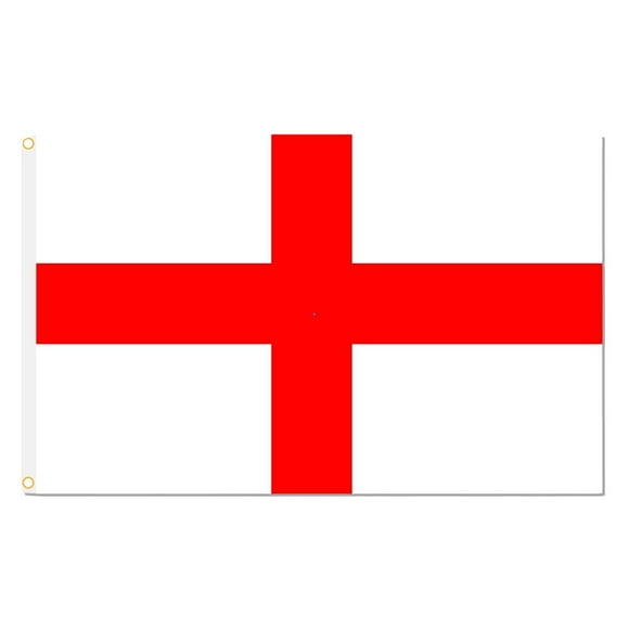 Flag of England 3x5 ft St Georges Cross Red White National&Flagpole