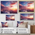 thumbnail image 5 of Designart "Sunset Symphony Yellow and Pink Sky III" Extra Large Landscapes Framed Wall Art - Traditional Yellow Sky Living Room Framed Canvas Art, 5 of 7