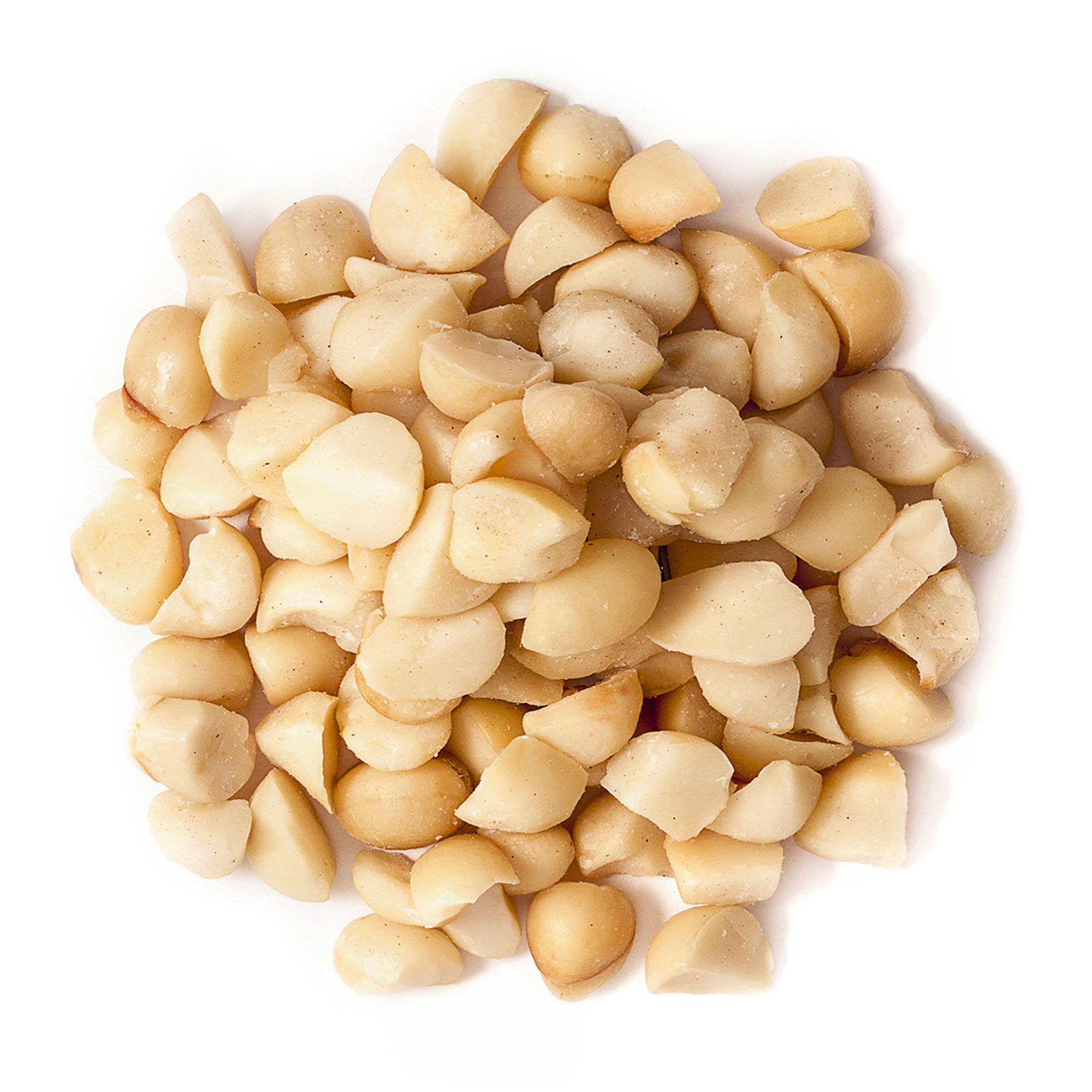 Dry Roasted Macadamia Nuts Halves and Pieces, 1 Pound – Vegan, Kosher, Bulk - by Food to Live