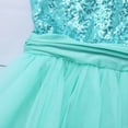 thumbnail image 6 of Haitryli Kids Girls' Sequined Camisole Ballet Tutu Dress Ballerina Leotard Outfit Dance Wear Costumes Lake Blue 4-5, 6 of 7