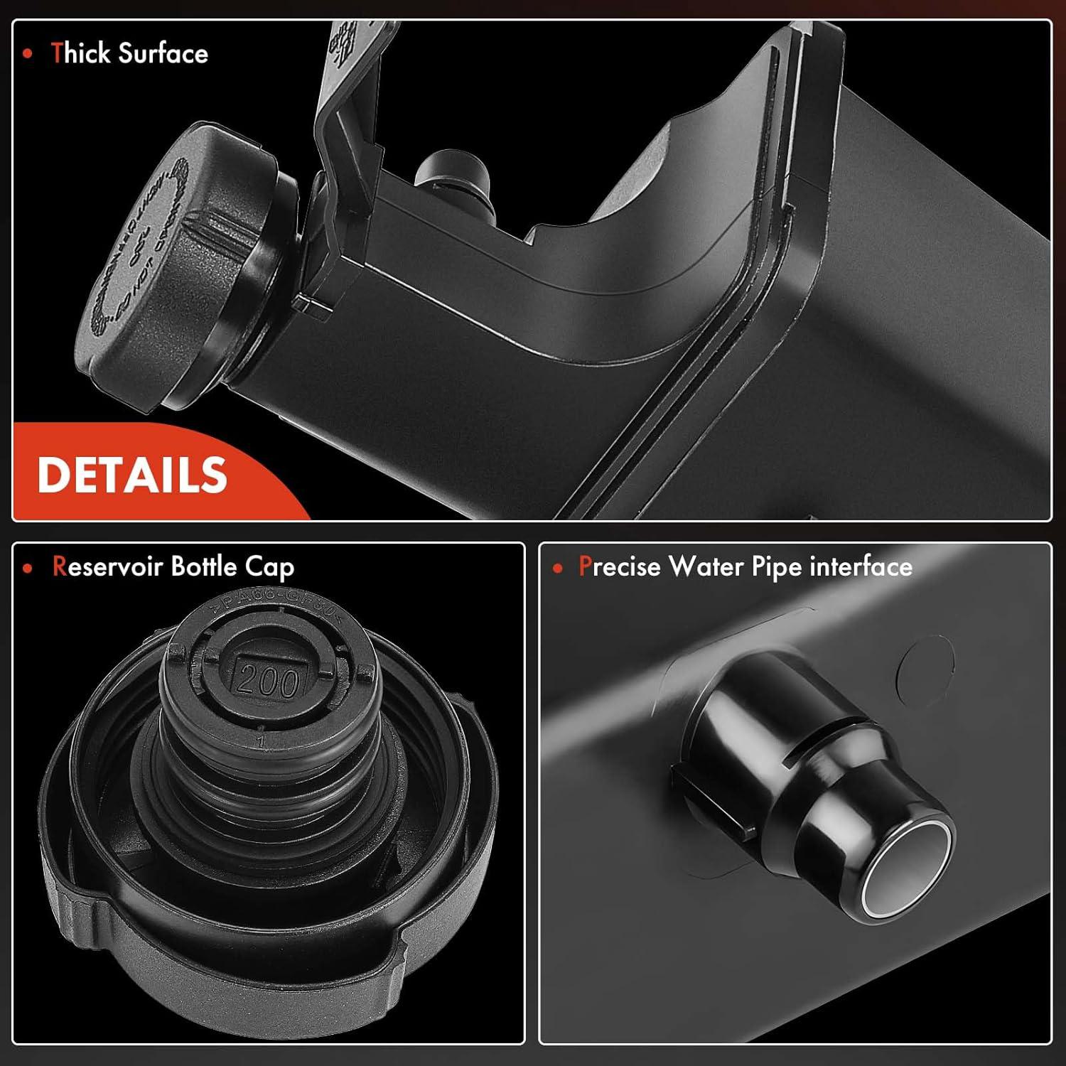 A-Premium Engine Coolant Overflow Recovery Reservoir Tank with Sensor & Cap Replacement for BMW E46 320i 323i 323Ci 325i 325Ci 325xi 328i 328Ci 330i 330Ci 330xi 1999-2006