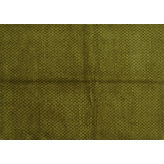 Ahgly Company Indoor Rectangle Abstract Green Contemporary Area Rugs, 7' x 9'