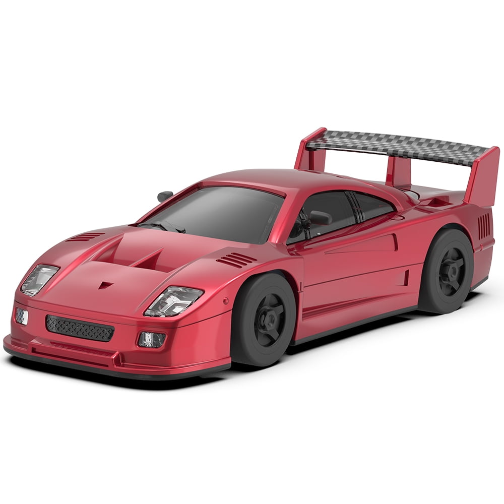 S100 1:76 Scale Mini RC Car, 2.4GHz Remote Control Car with LCD Screen, High Speed & Fast Charging, Portable Desktop Racing Vehicle for Adults