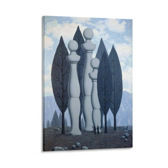 Surrealist Artists Rene Magritte Art Conversations Poster Gifts Canvas Painting Poster Wall Art Decorative Picture Prints Modern Decor 12x18inch(30x45cm)