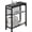 Black, variant on Side Table for Small Spaces, Narrow End Table with Magazine Holder, 2 in 1 Design Slim Side Table, Skinny Nightstand for Living Room Bedroom, Thin Side Magazine Table, White
