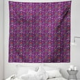 thumbnail image 1 of Periwinkle Tapestry, Illustration of Various Spring Flowers and Leaves Botanical Art, Fabric Wall Hanging Decor for Bedroom Living Room Dorm, 5 Sizes, Dark Mauve Multicolor, by Ambesonne, 1 of 1