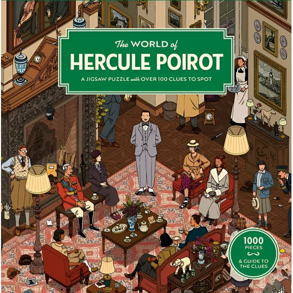 The World of Hercule Poirot, 1000 Piece Jigsaw Puzzle