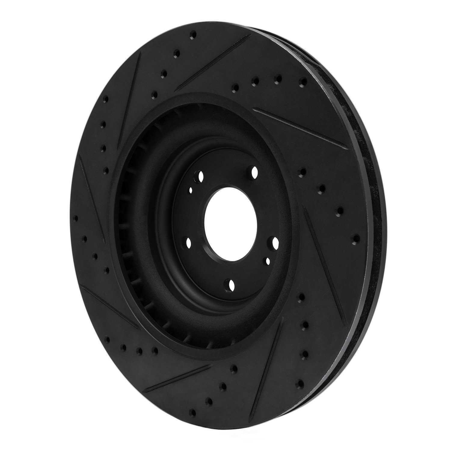 Dynamic Friction Company 633-03070R DFC Brake Rotor - Drilled And Slotted - Black