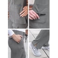 thumbnail image 5 of Adar Pro Heather Breakthrough Plus Scrub Set For Women - Enhanced V-Neck Top & Multi Pocket Pants - 4400H - Heather Grey - XXS, 5 of 7