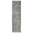 thumbnail image 2 of HR Area Rug Marble Rug Graphite Color Floor Mat Thin, Soft Rug Abstract Carpet Foldable Accent Rug Dining Room Living Room Random Scratch line Pattern Rugs for Modern Decor, 2x 7 Graphite, Bone, 2 of 5
