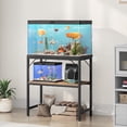 thumbnail image 4 of Fish Tank Stand, Aquarium Stand with 2-Tier Storage Shelves, Heavy Duty Breeder Turtle Terrarium Stand Rack for Home Office, 4 of 8