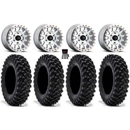 Method 401 Beadlock 15 Wheel Machined 32 Warrior XT Sticky Tires Can-Am Maverick R