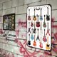 thumbnail image 4 of Placa Metal Vintage Guitarra Pintura Hierro Rectangular Arte La Pared 20x30cm, 4 of 9