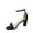 Black Patent, variant on Rise-7 Women's Open Toe Ankle Strap Buckle Chunky High Heels Sandals Shoes ( Black Patent, 10 )