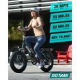 thumbnail image 2 of GOTRAX R2 Folding Adult Electric Bike, 500W 20mph, 20" x 3" Fat Tire, LCD Display,White New, 2 of 8