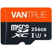 Vantrue 256GB MicroSDXC Card, High Speed Class 10 USH-I U3 V30 A1 Memory Card with Adapter Meet 4k UHD Video Recording