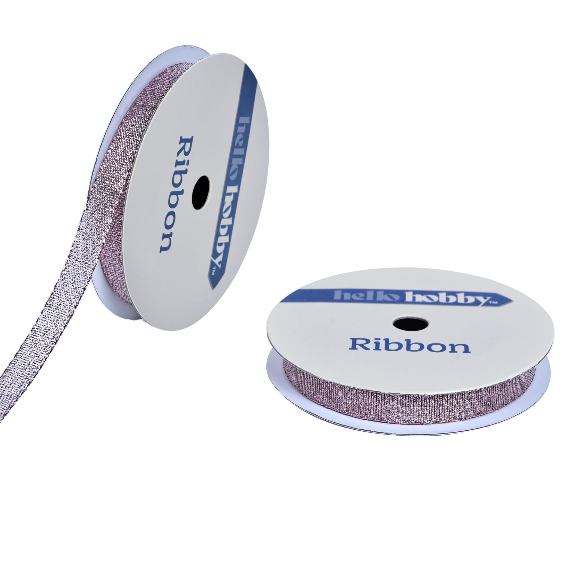 Hello Hobby 3/8" Galena Metallic Light Pink Ribbon, 3 yards