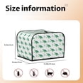 thumbnail image 4 of KLL Turtle Print 4 Slice Toaster Dust Covers Kitchen Small Appliance Cover with 2 Pockets,Can hold Jam Spreader Knife & Toaster Tongs (12.4 x 10.6 x 8.2), 4 of 6
