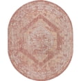 thumbnail image 1 of Unique Loom Tapis Traditionnel 7' 10 x 10' Ovale Rouille Rouge/beige, 1 of 1