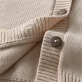thumbnail image 6 of IVEYRTF Kids Embroidered Heart Long Sleeve Knit Cardigan Sweater Jacket Cute Soft Fleece Cozy Warm Tops Outerwear for Toddler Boys Girls Casual Party Holiday Photo(Beige,2-3 Years), 6 of 8