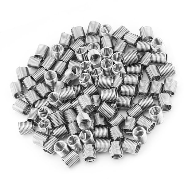 Insertos De Rosca De Acero Inoxidable, M8 X 1,25 X 2D, 100 Piezas Para Piezas De Aluminio Y Magnesio