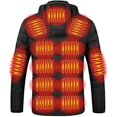 thumbnail image 3 of Heated Hooded Jacket Usb Rechargeable Windproof For Men Women, 3 of 5